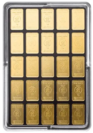 50 x 1 g Gold UnityBar Heimerle und Meule