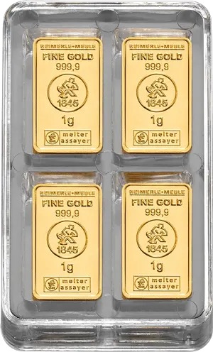 100 x 1 g Gold UnityBox S Heimerle und Meule