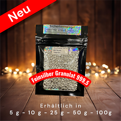100g Feinsilber Granulat - 999,5